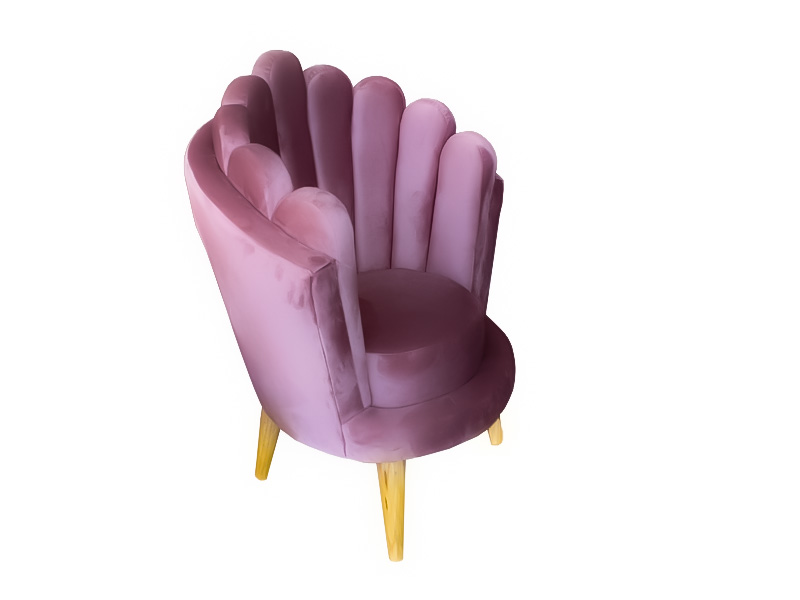 SILLON INFANTIL VELVET PALO DE ROSA ESPACIO MUEBLES