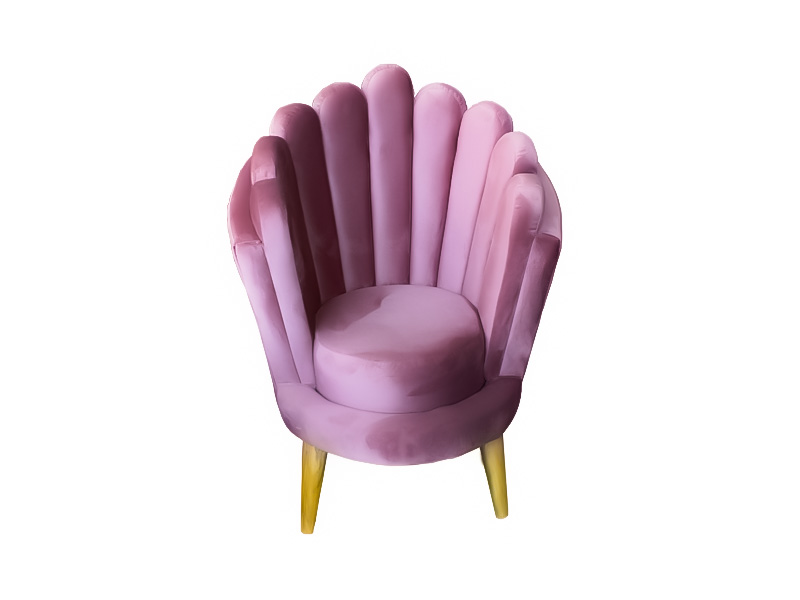 SILLON INFANTIL VELVET PALO DE ROSA ESPACIO MUEBLES