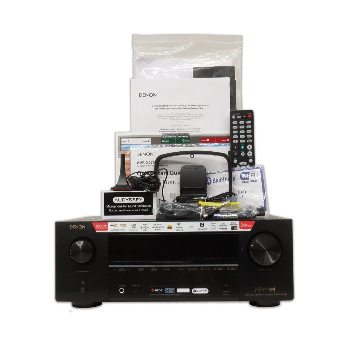 Receptor Audio Y Video 7.2 Ch 8k Audio 3d Avr-x2700h Denon