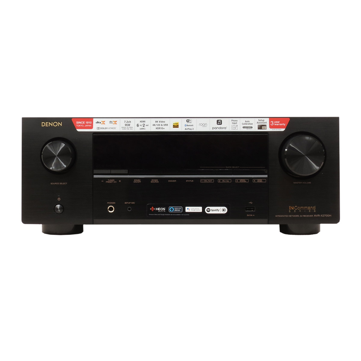 Receptor Audio Y Video 7.2 Ch 8k Audio 3d Avr-x2700h Denon