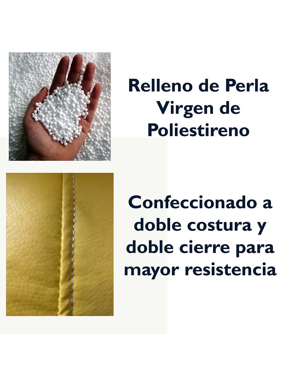 ComboPuff, Incluye Sillon Puff Pera Gigante + Puff Cilindro descansapies + Cojin decorativo.