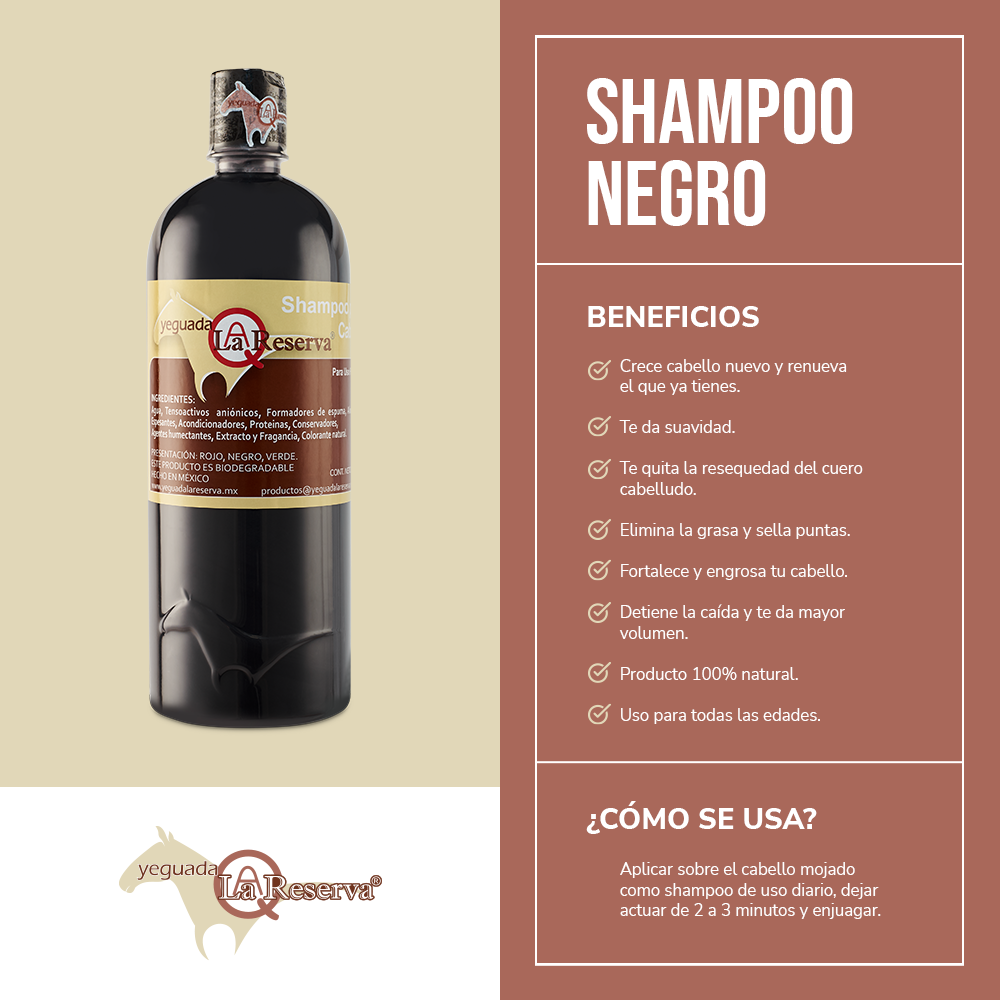 Shampoo Yeguada la Reserva 1Lt y colágeno chico 60gr / Shampoos anticaida y crecimiento del cabello