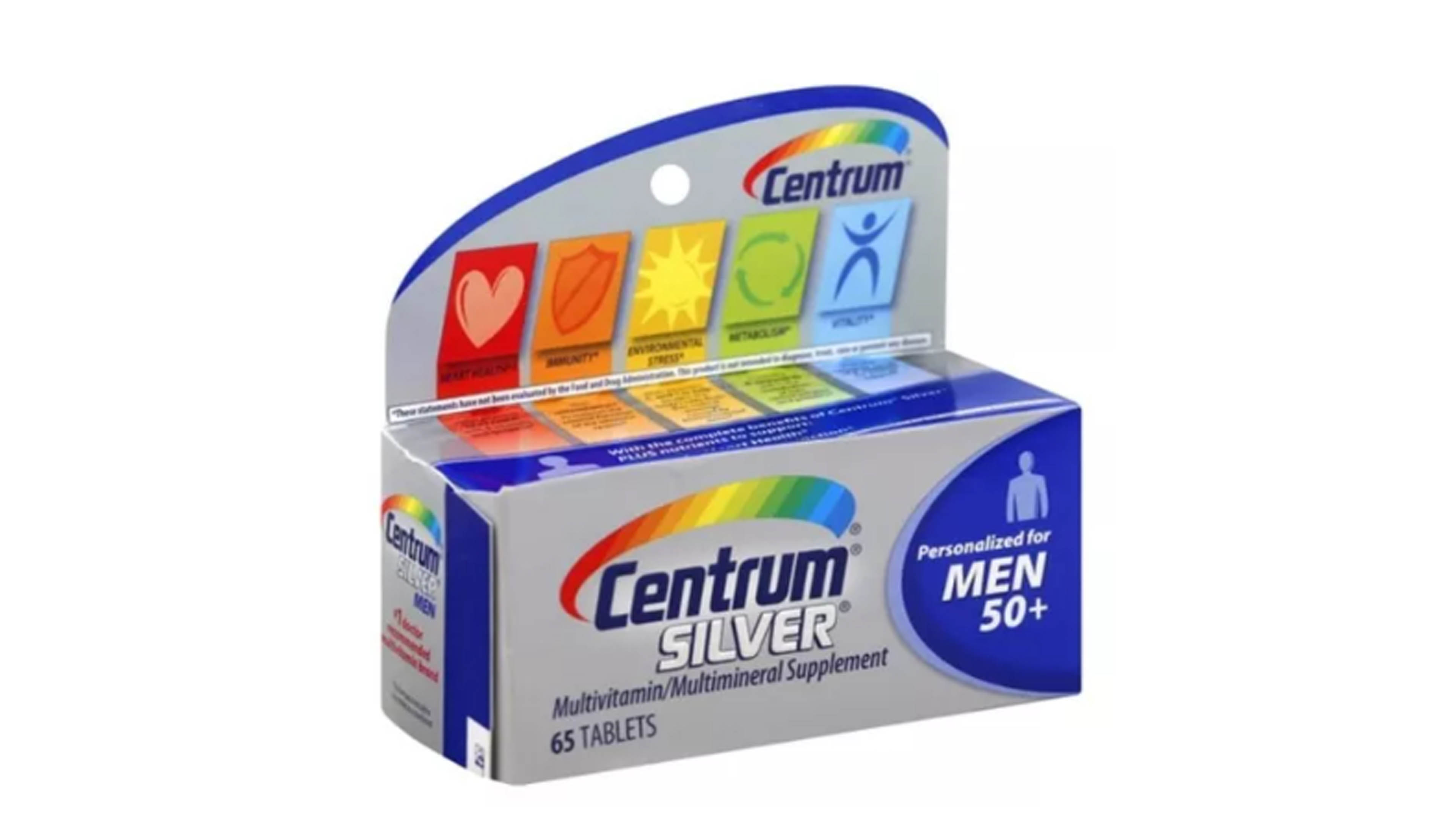 Centrum Silver Hombres 50+ Multivitamínico 65 Tabs Salud Orginal Centrum 