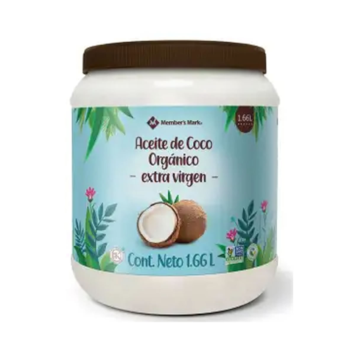 Aceite de Coco Members Cococare Extra Virgen Orgánico 1.66 L