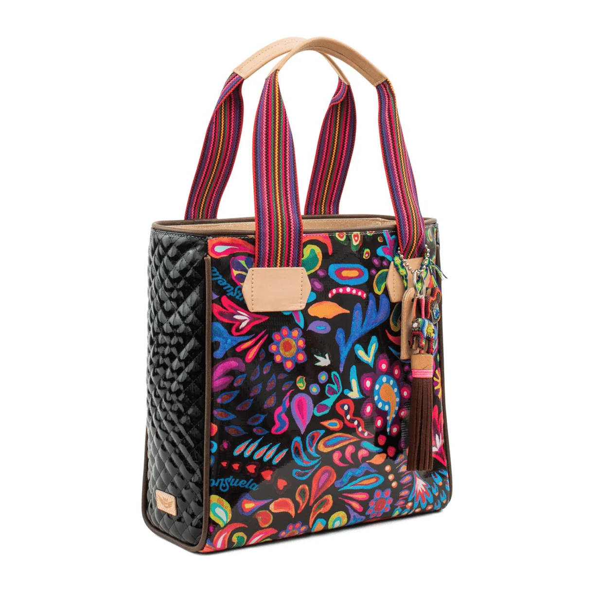 Bolsa Angie Consuela | Premium | Detalles En Piel | Llavero Huichol