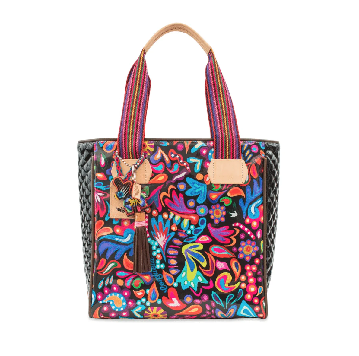 Bolsa Angie Consuela | Premium | Detalles En Piel | Llavero Huichol