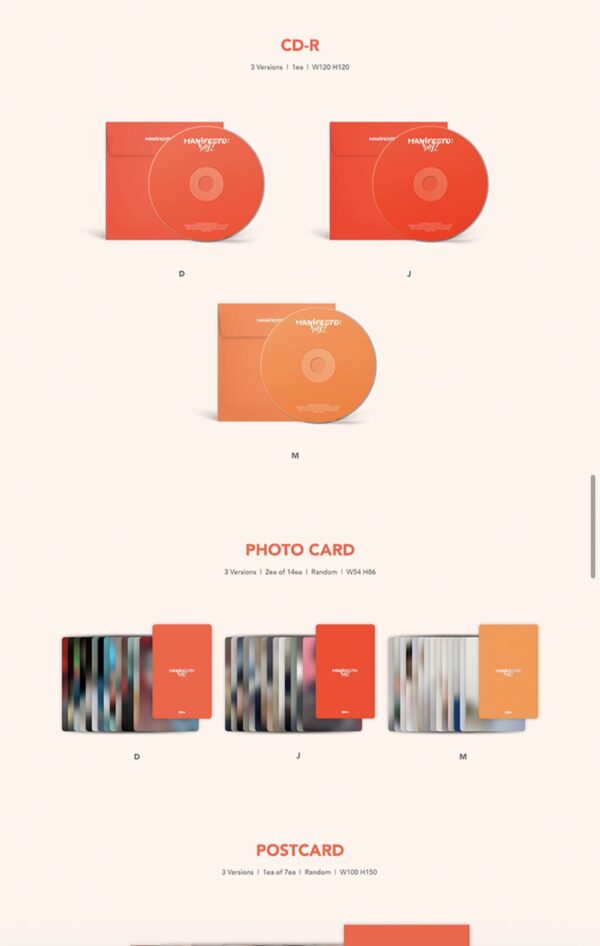 K pop - Enhypen - Manifesto Day 1 - Estándar