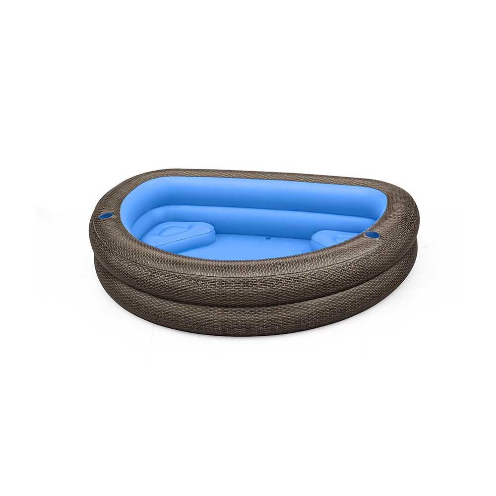 Alberca Inflable Familiar Media Luna Bestway 575 Lts 231 Cm Cafe