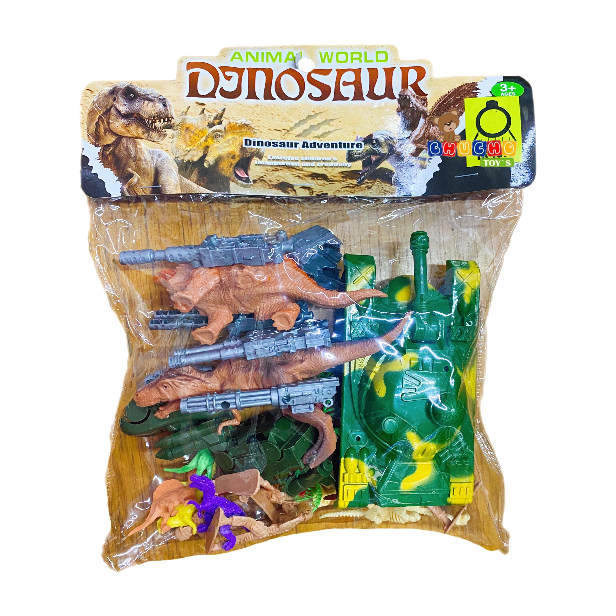 Maqueta Dinosaurios Con Soldados Militar Juguete 19pz
