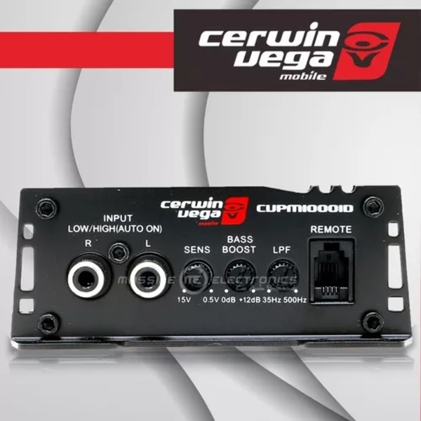 Amplificador Monoblack Mini Cerwin Vega Cvpm1000.1d 1000w 1ch