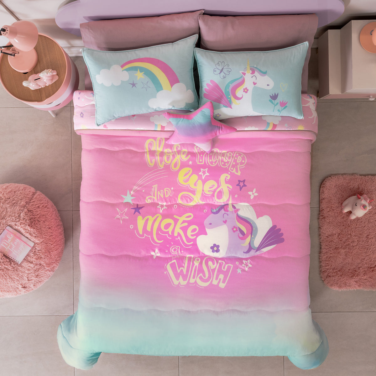 Edredón Unicornio individual- Vianney