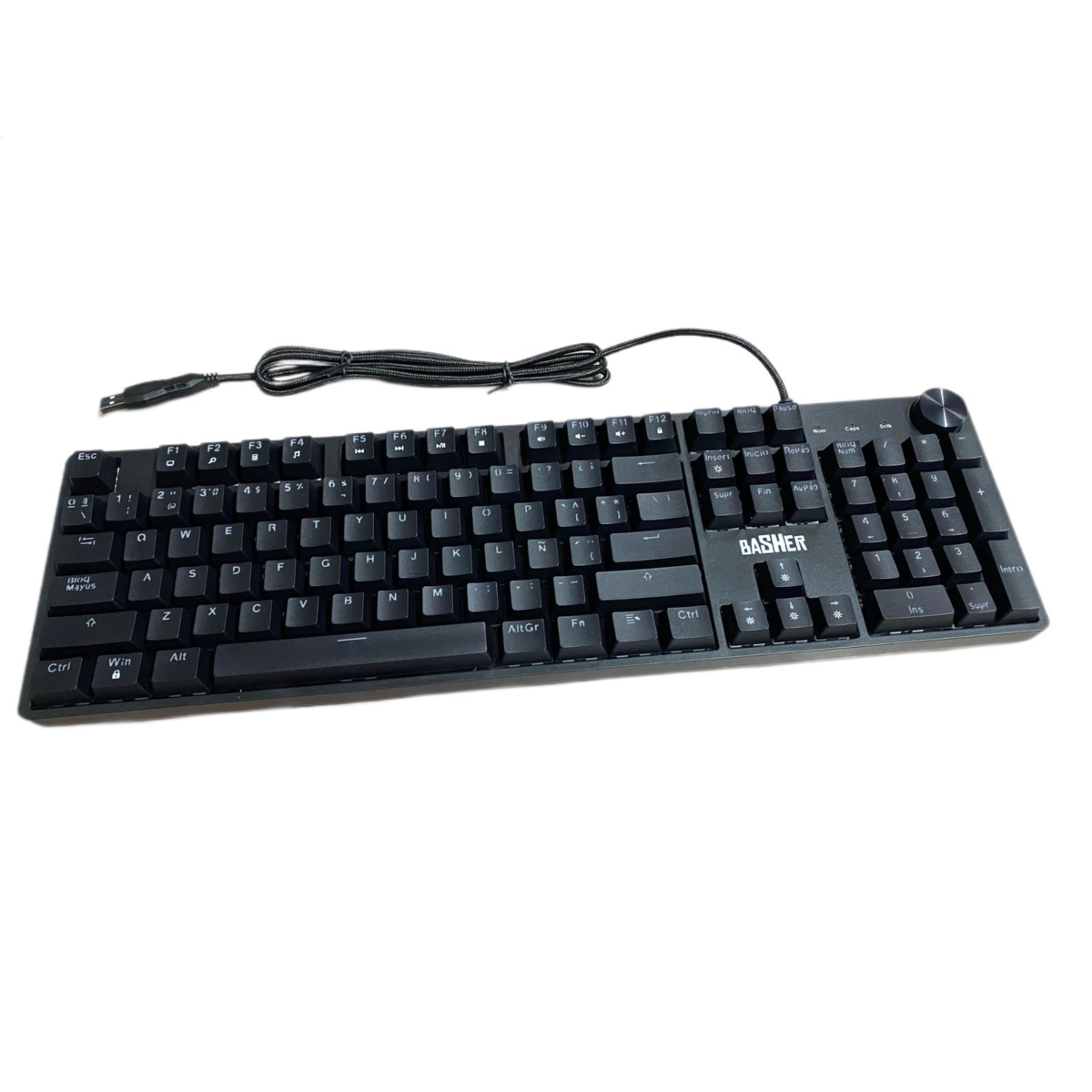 TECLADO MITZU BASH-1004 GAMER ALÁMBRICO NEGRO ENDY2