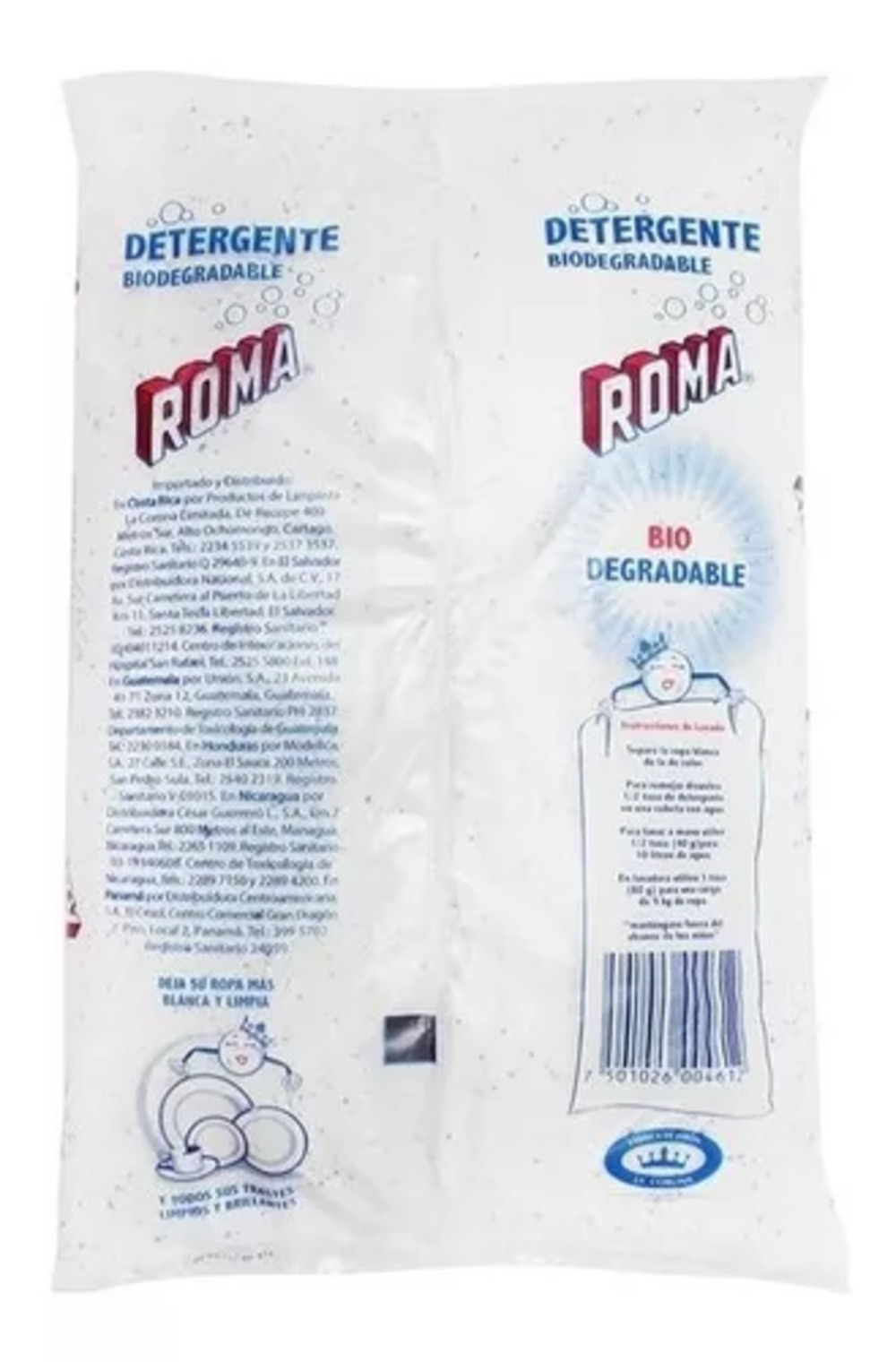 Jabón Detergente en Polvo Roma Bolsa 500g 