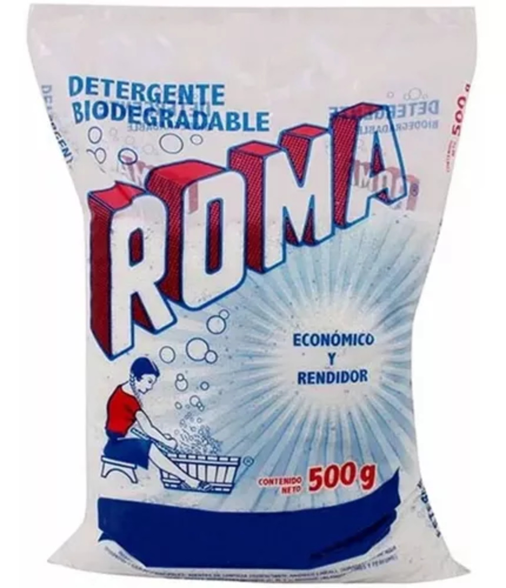 Jabón Detergente en Polvo Roma Bolsa 500g 
