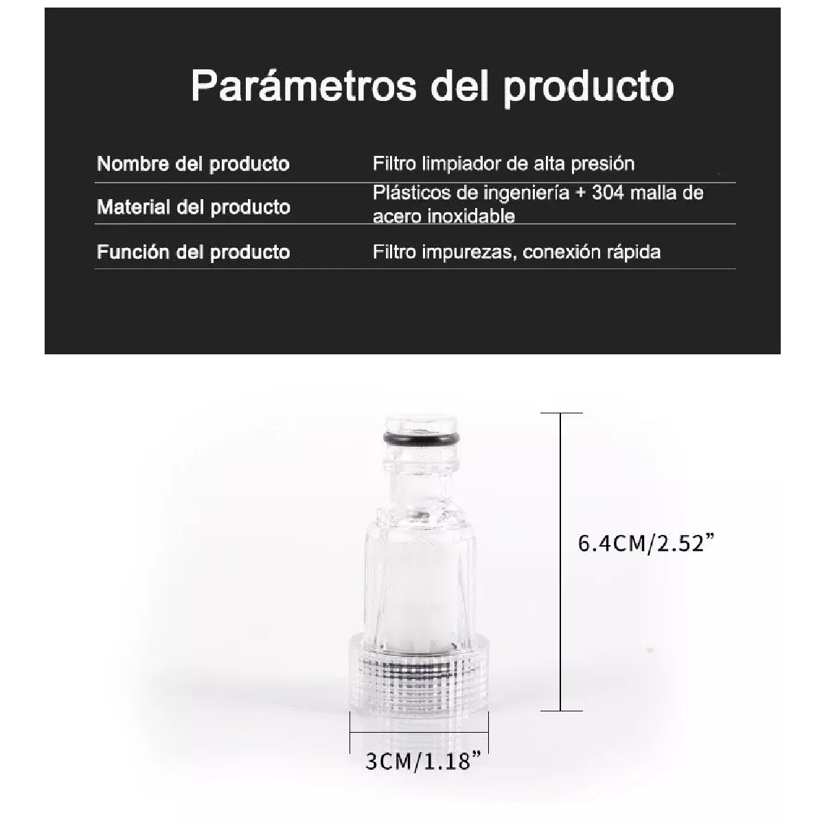 Set Filtro Hidrolavadora 5pcs.