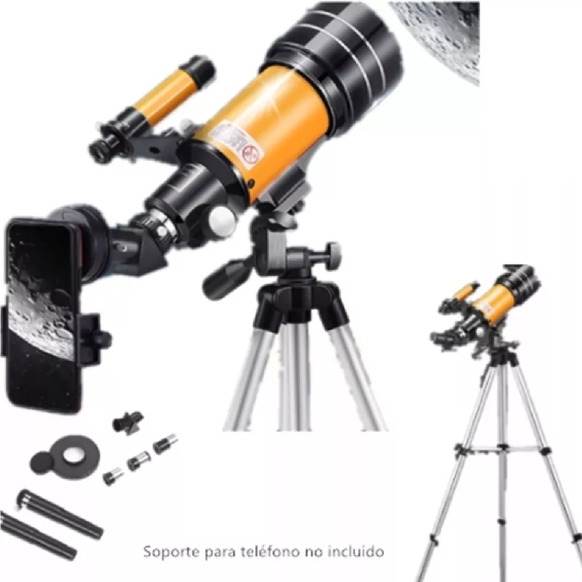 Telescopio Astronómico Monocular 15x-150x 70mm Con Trípode