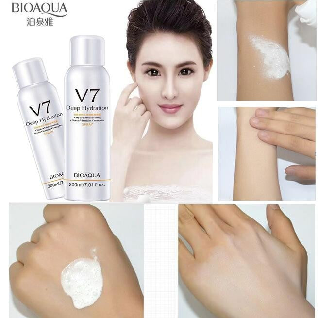 Crema Bioaqua Blanqueadora Aclaradora De Piel Instantánea V7, Crema Facial Skin Care Anti Acne, Tratamiento Facial Aclarante V7