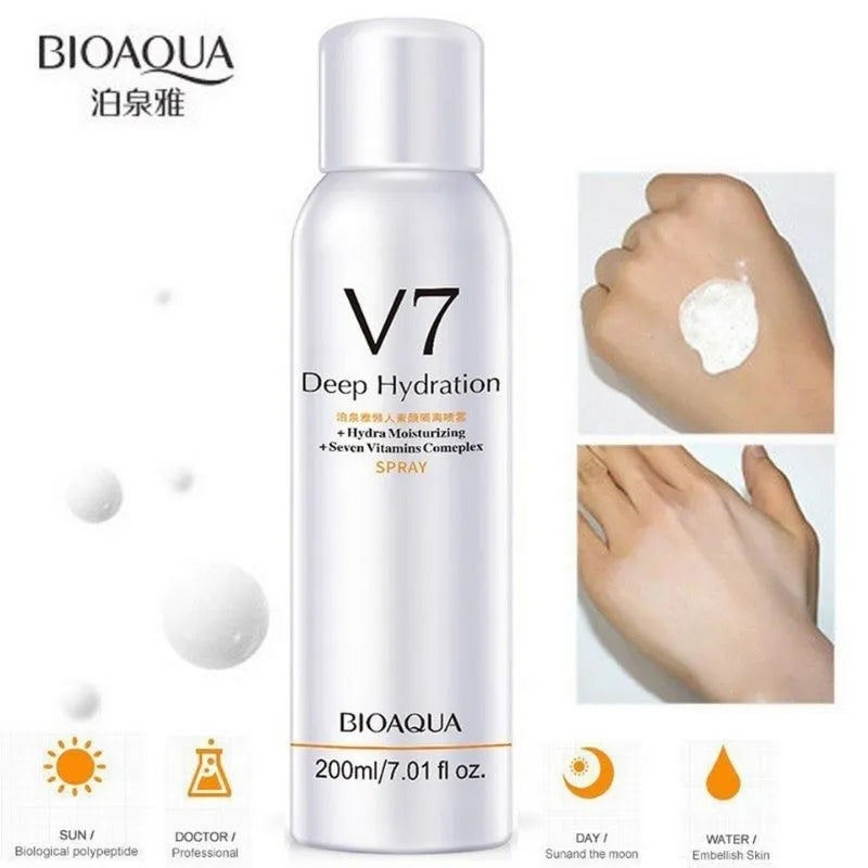 Crema Bioaqua Blanqueadora Aclaradora De Piel Instantánea V7, Crema Facial Skin Care Anti Acne, Tratamiento Facial Aclarante V7