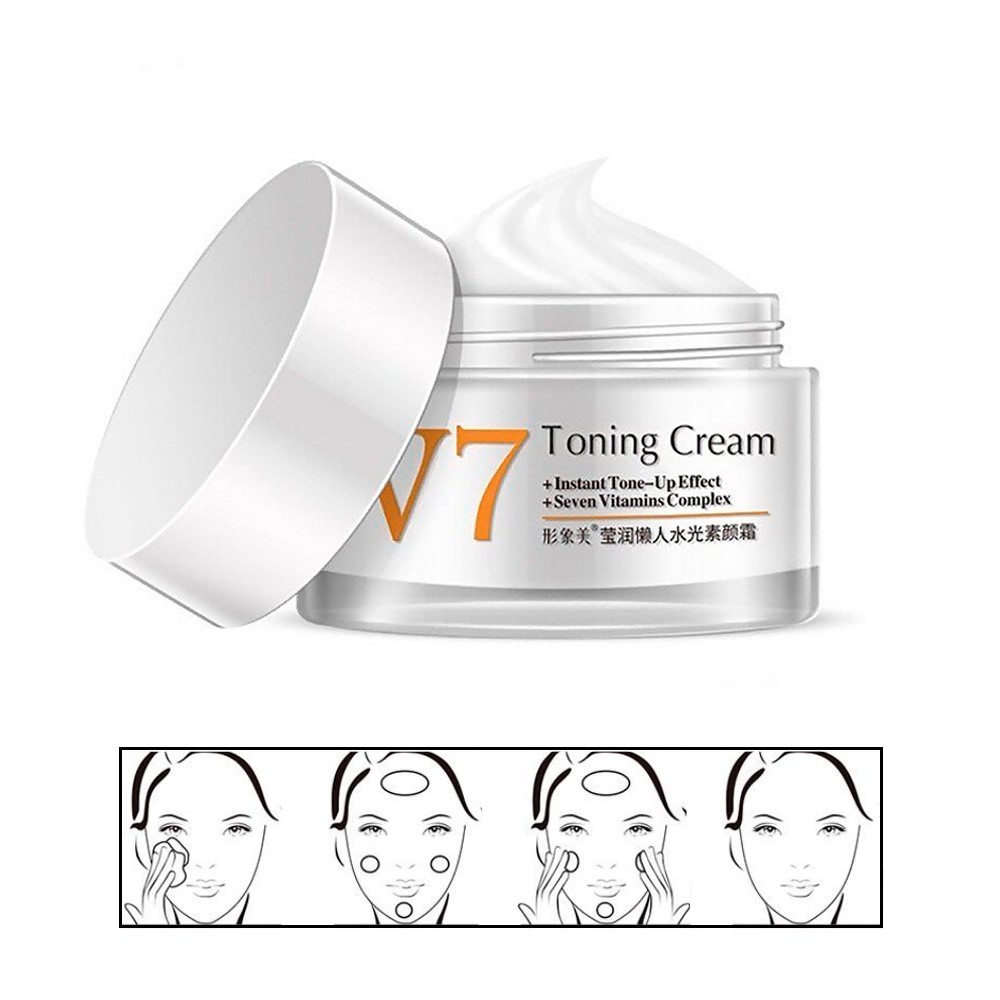 Crema Blanqueadora Al Instante E Hidratacion Profunda V7, Crema Para El Rostro Hidratante Desmanchadora, Crema Facial Aclarante .