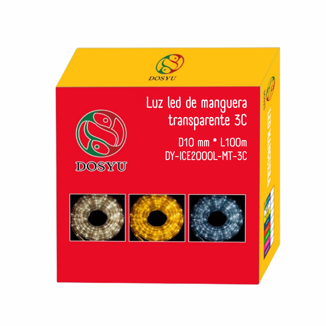 Manguera Led Navideña 100 Metros 8 Modos Dimmer Control IP67 Dosyu
