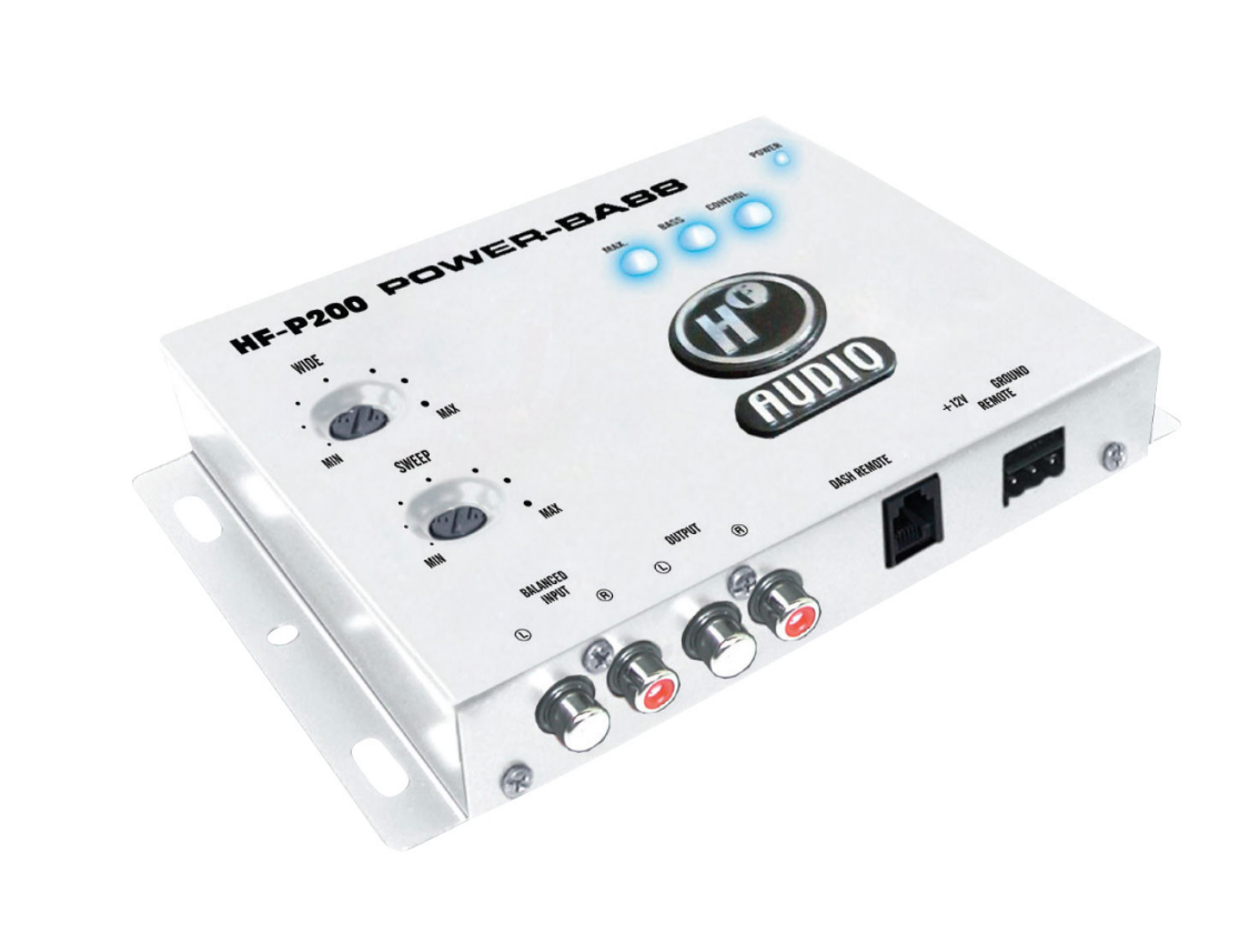 Epicentro Procesador de bajos 2 perillas Modelo HF-P200 Marca HF-Audio