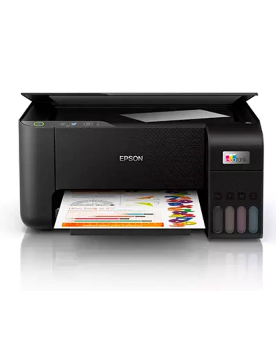 Impresora Multifuncional Inalámbrica Ecotank Epson L3250 Wi-Fi USB 2.0 Impresora, Copiadora y Escáner Inyección de Tinta a Color