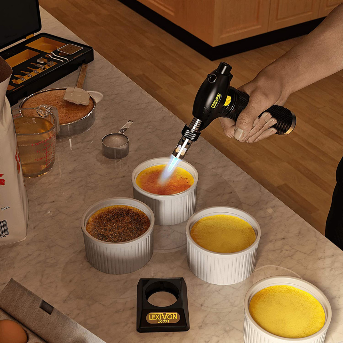 Soplete Soldador Gas butano LEXIVON Inalámbrico con 7 puntas