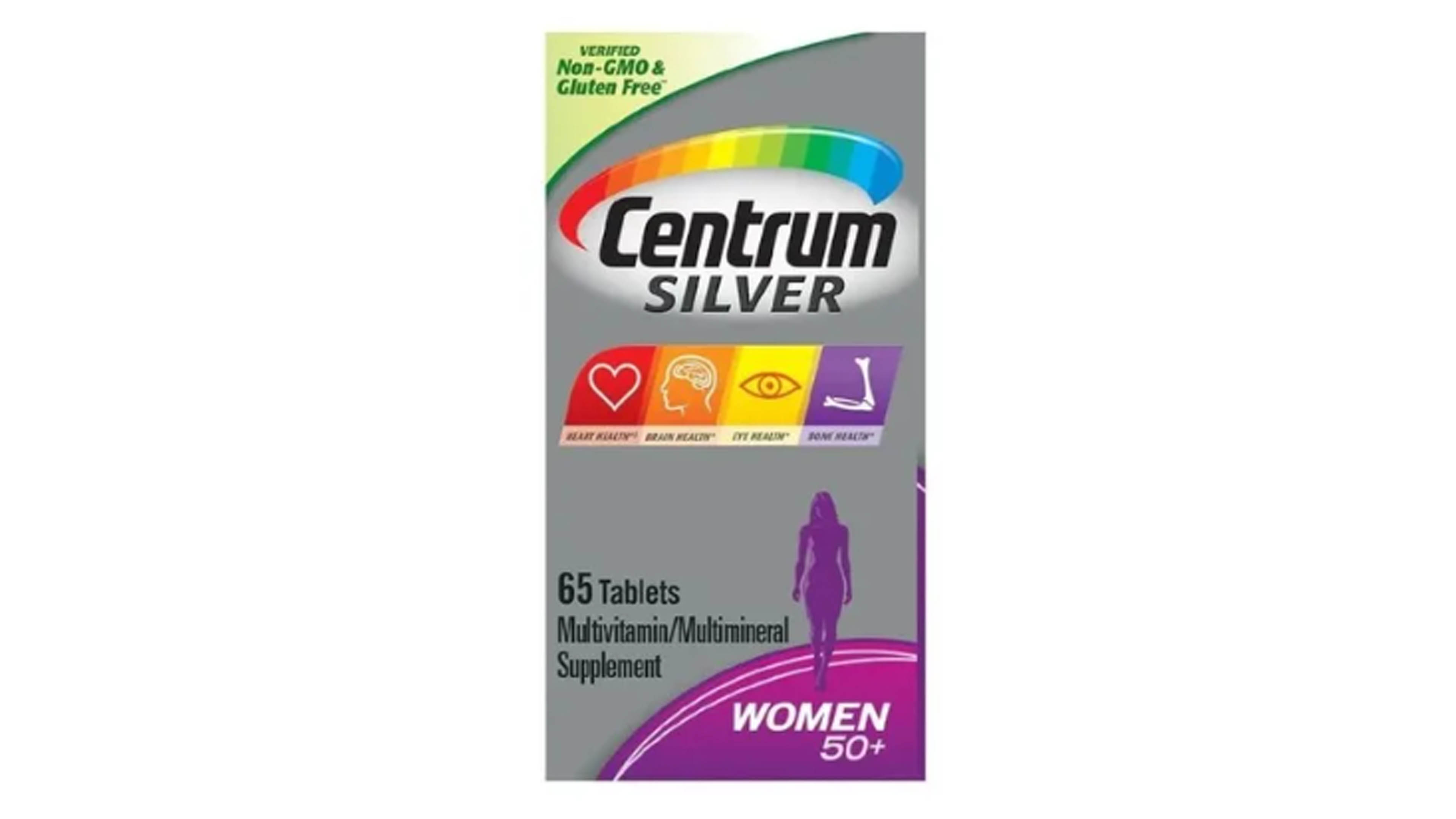 Centrum Silver Mujer 50+ Multivitaminico 65 Tabs Salud Natural Centrum