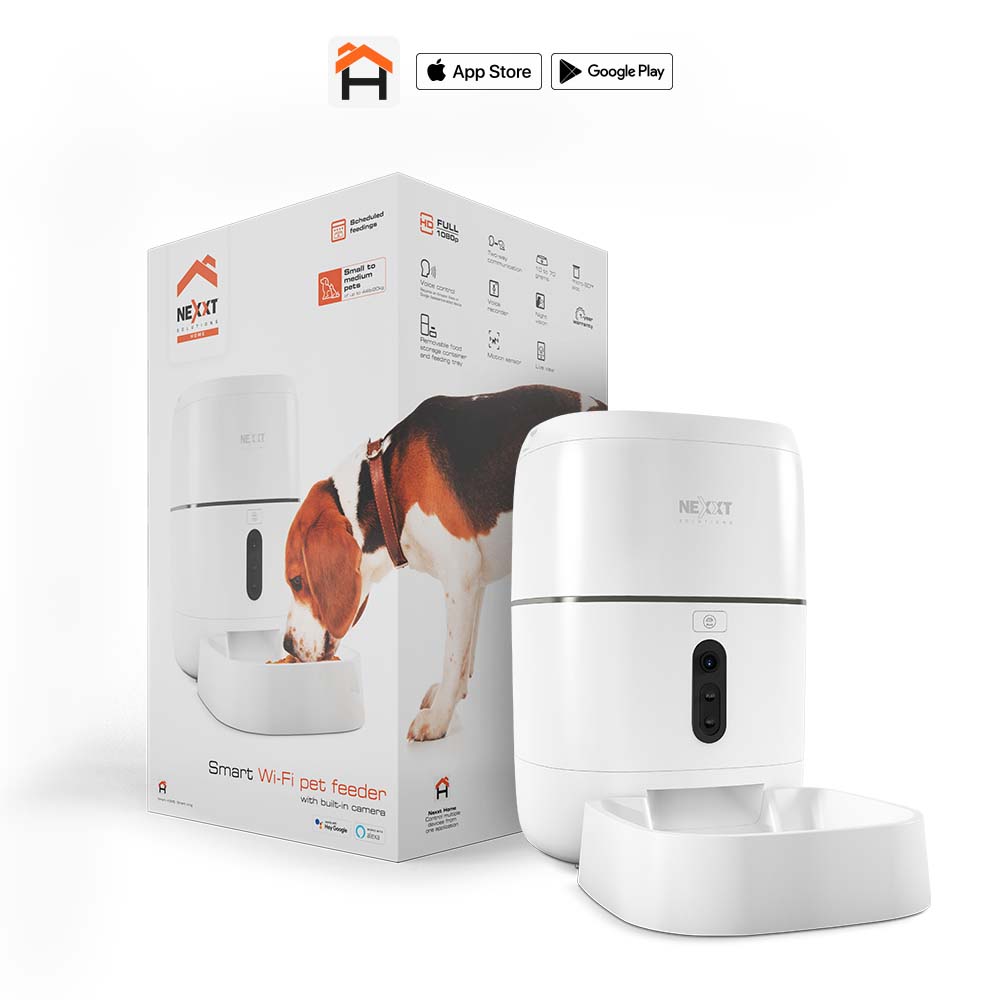 Dispensador inteligente para mascotas con conexión Wi-Fi y cámara integrada NHA-P610