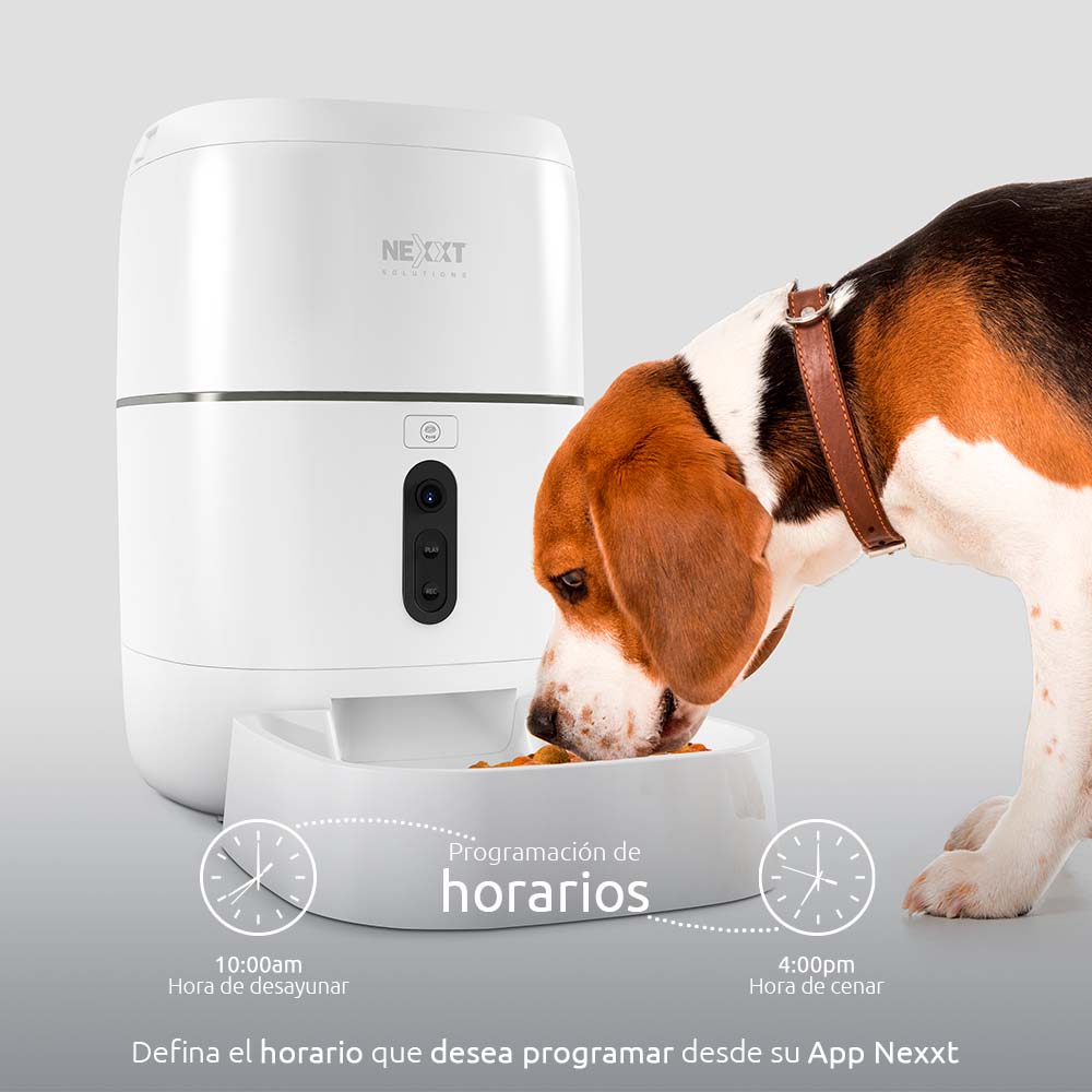 Dispensador inteligente para mascotas con conexión Wi-Fi y cámara integrada NHA-P610