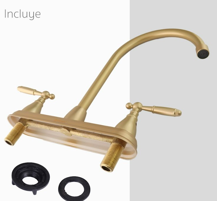 Llave Mezcladora Para Fregadero 8 Pulgadas Solvex Grifo SP-80077-D