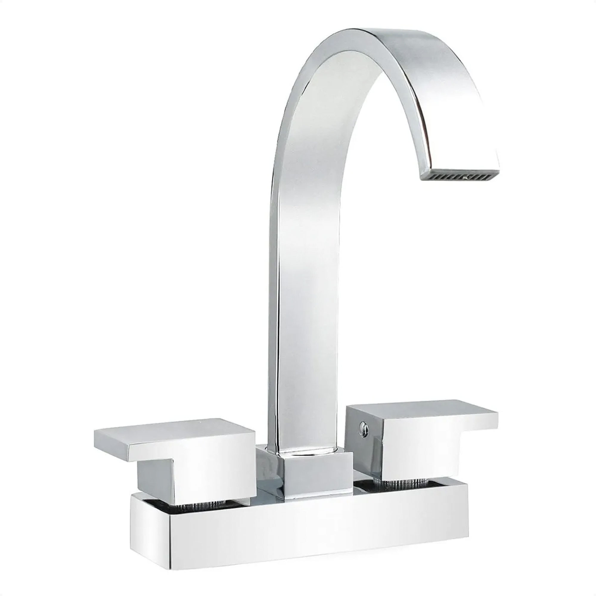  Mezcladora Lavabo Cascada Baño Acero Inoxidable Lavamanos 4'  SP-40036 