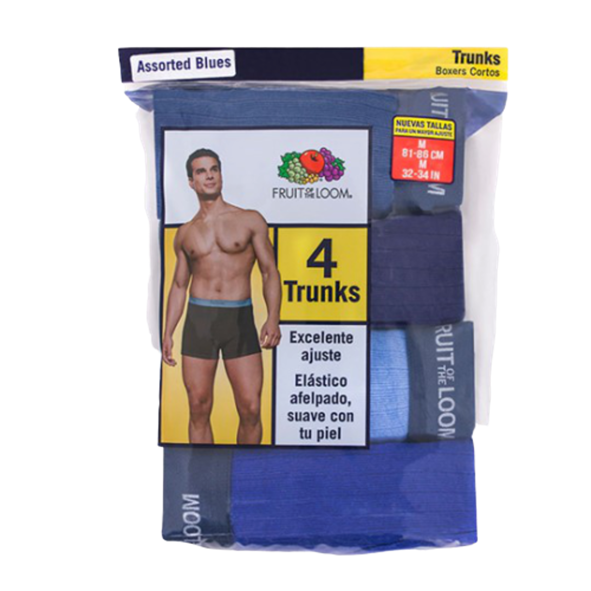 Boxer Corto Fruit Of The Loom 4 Pack Trunk Caballero Modelo BLTR7CM