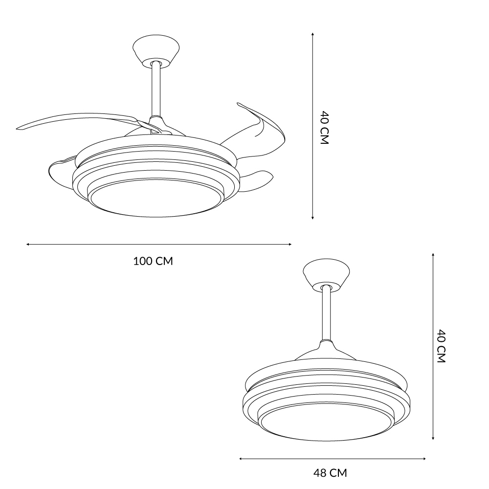 Lampara Ventilador F500VL01