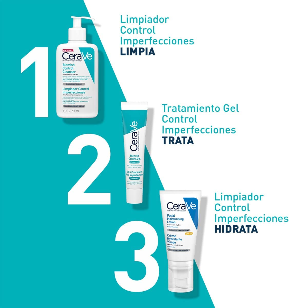 Cerave Gel Facial Anti-imperfecciones Piel Grasa Acne 40ml