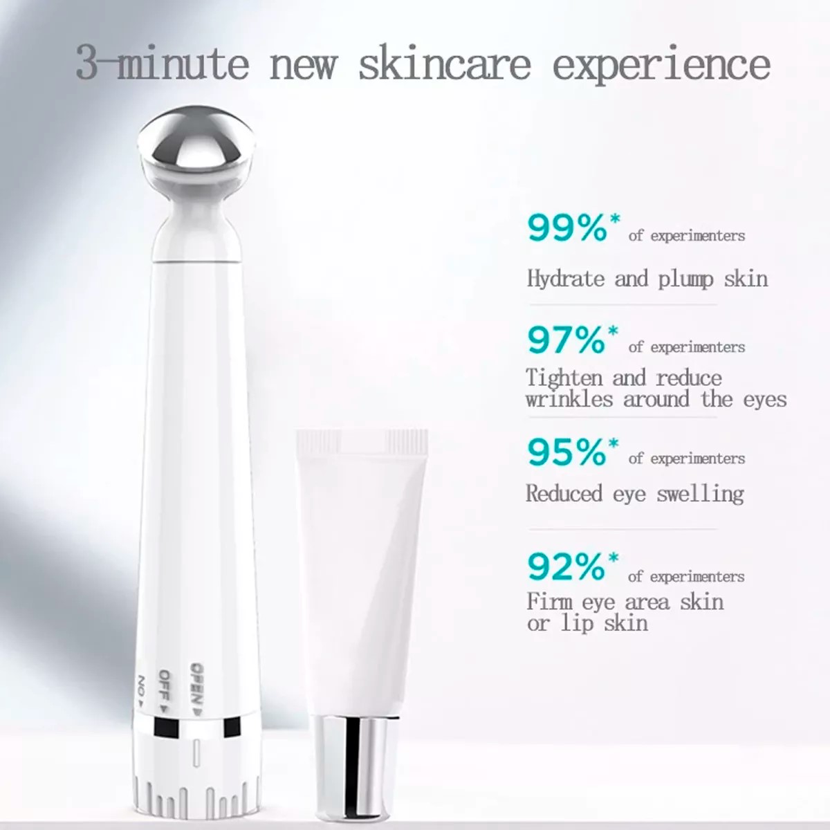 Masajeador Electrico Para Ojos Anti Ojeras Anti Arrugas Mas Roll-on Serum Rorec, Masajeador De Ojos Eléctrico Para Eliminar Ojeras Y Antiarrugas Reduce Lineas de Expresion