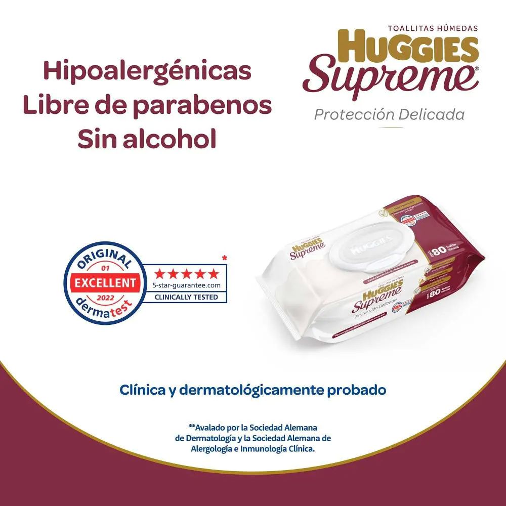 Toallitas Húmedas Huggies Supreme 480 pzas