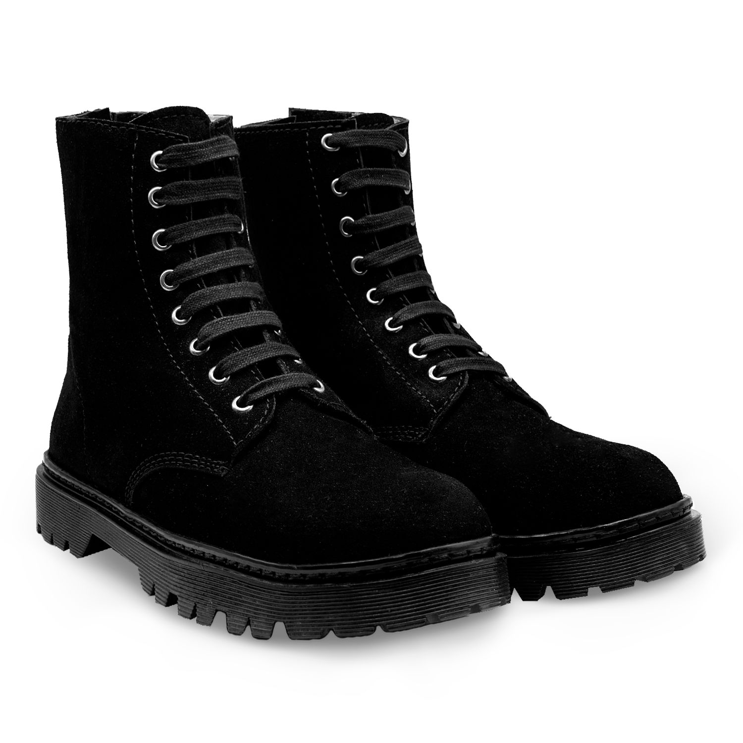 Botas Gamuza Hombre Negras Bota Hombre Gamuza Combat Caballero