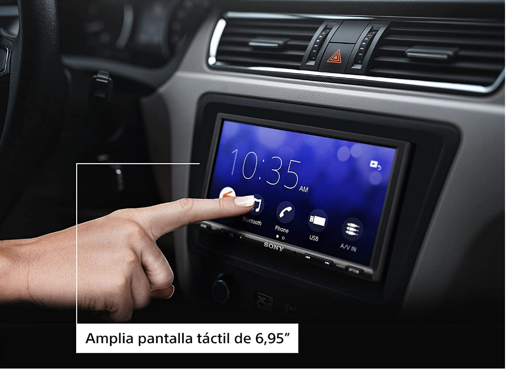 Autoestereo con Pantalla Táctil, Bluetooth y Apple CarPlay Sony 7" XAV-AX3200