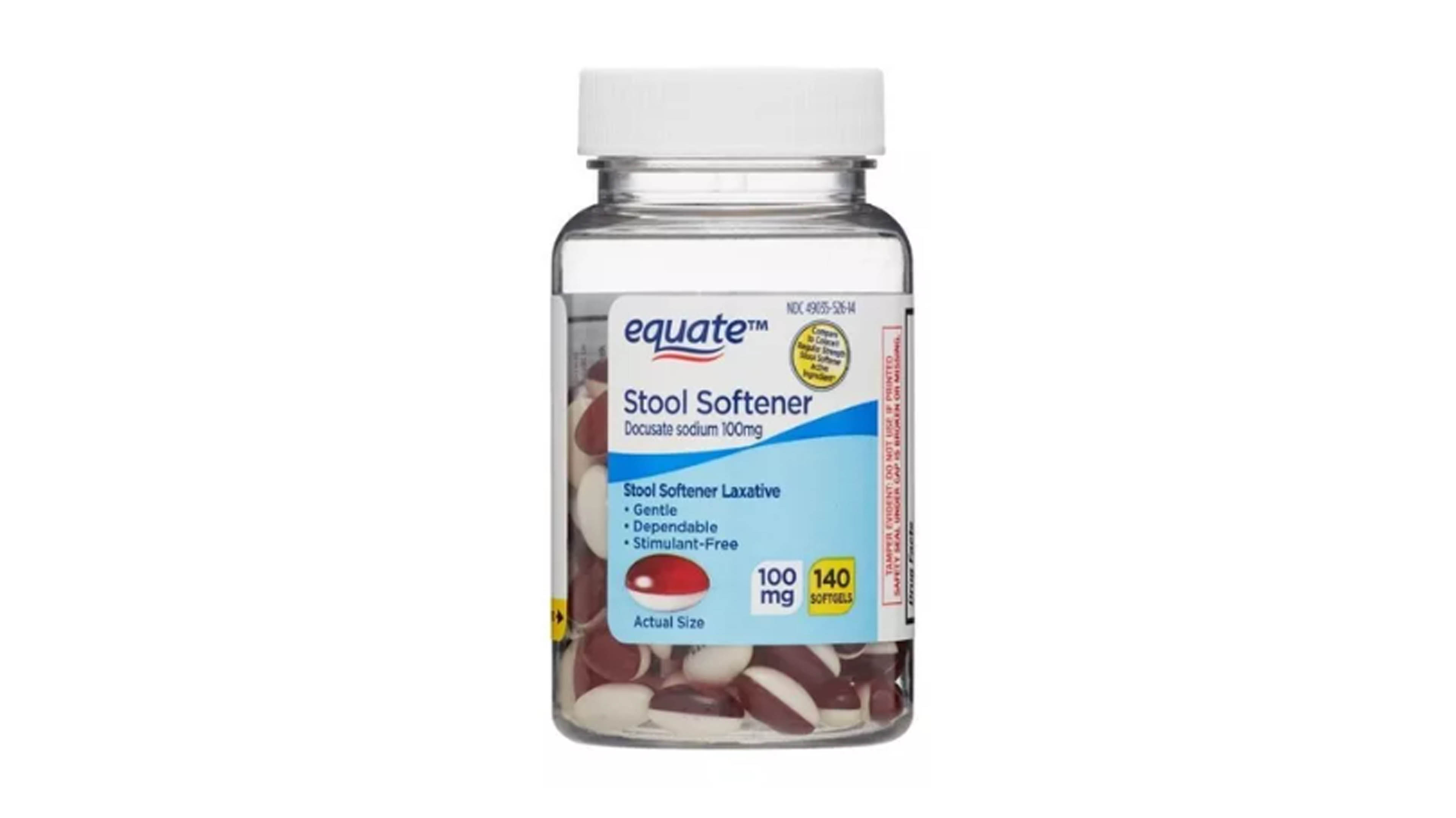 Complejo Digestivo Stool Softner Equate 100mg Docusato Sodio 140 Softgels