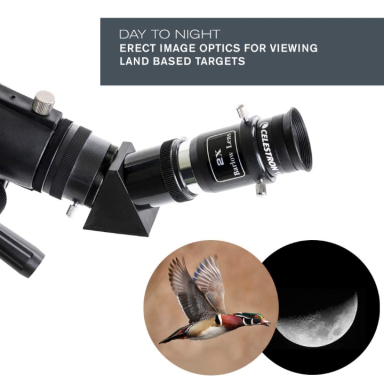 Telescopio refractor portátil DX de 70 mm óptica de vidrio revestida adaptador de SmartPhone 