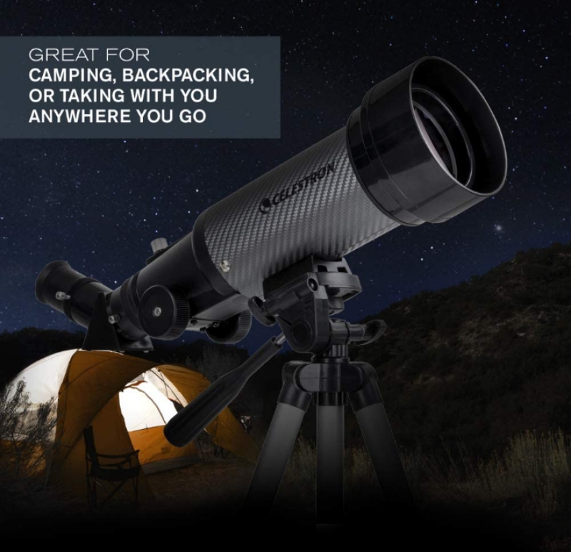 Telescopio refractor portátil DX de 70 mm óptica de vidrio revestida adaptador de SmartPhone 