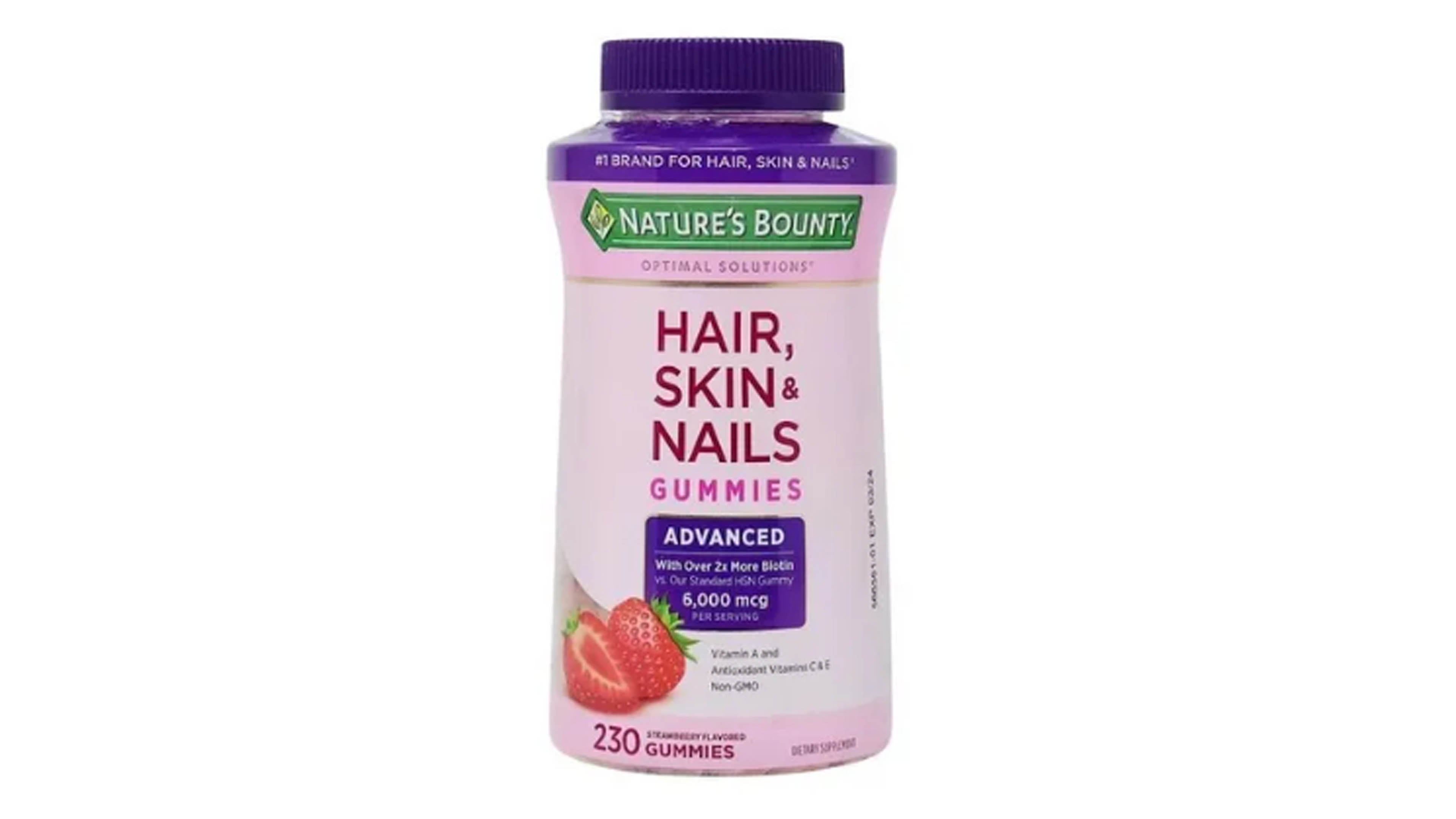 Hair Skin And Nails Natures Bounty Biotina 6000mcg 230gom