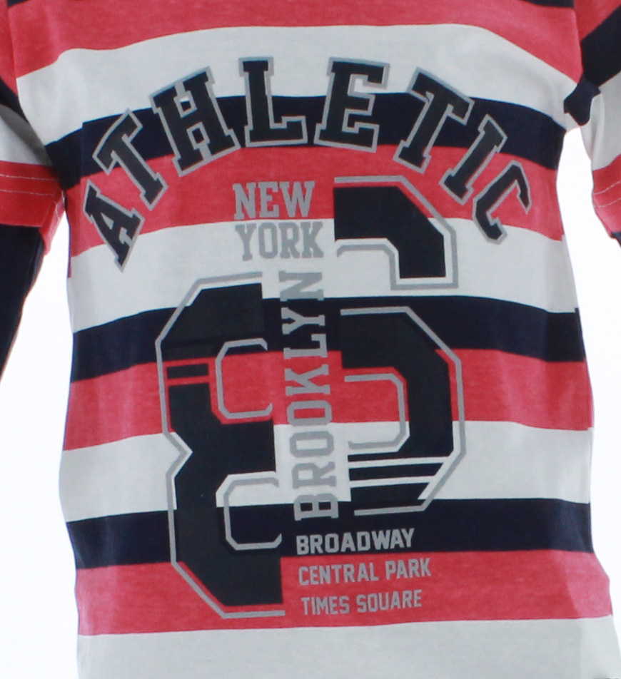 Playera Niño Rayada Manga Larga 3288 2 a 18 Años.