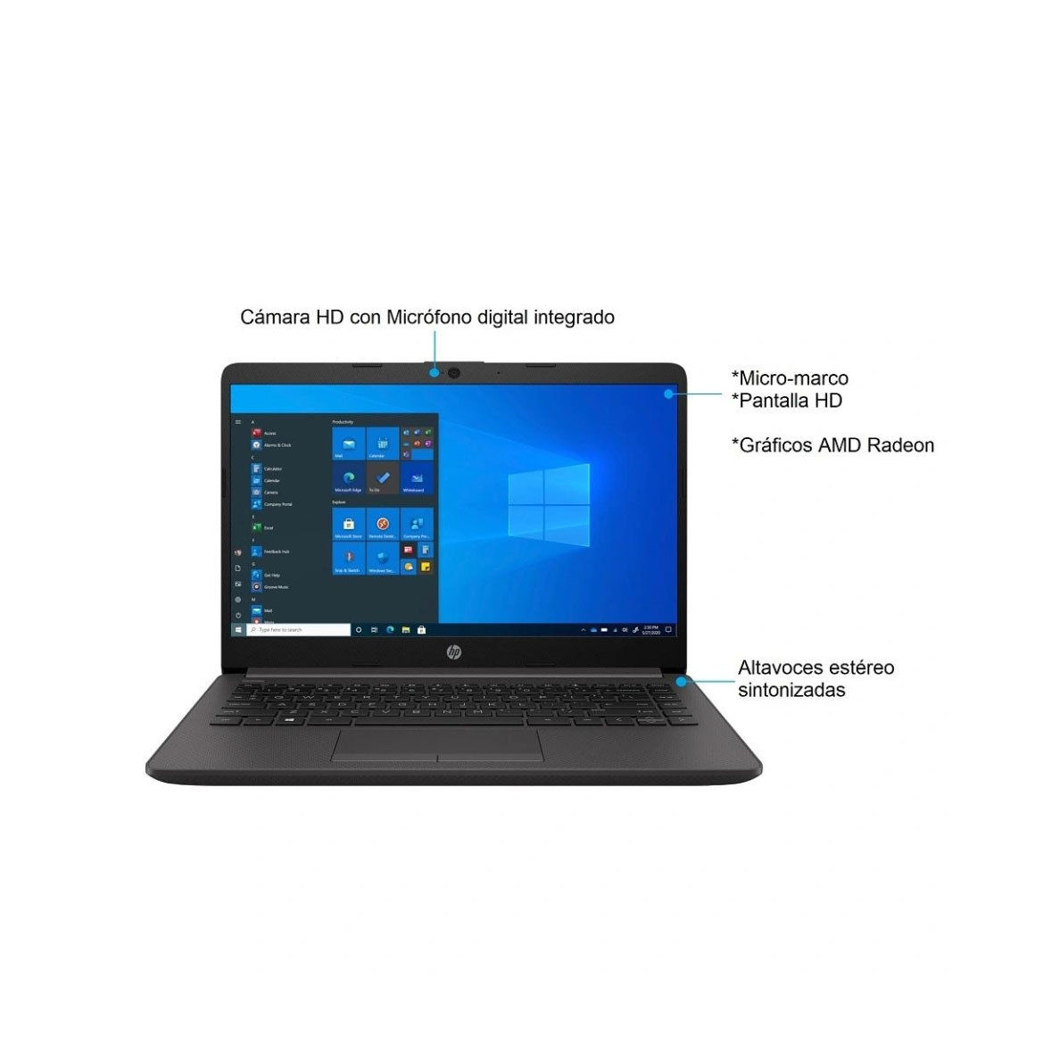 Laptop Hp 245 G8 Amd Ryzen 3 12gb 256 Ssd 61w13lt Window 11 Pro