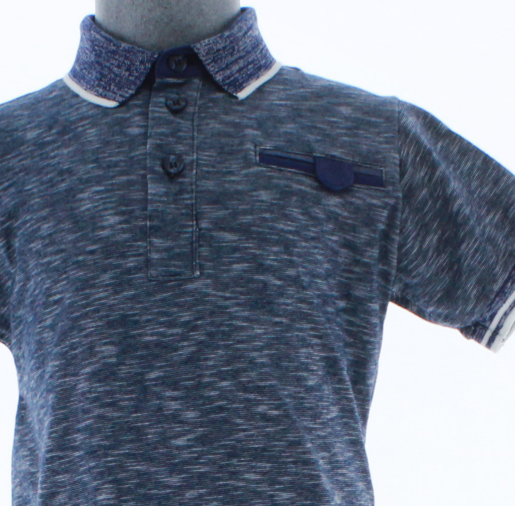 Playera Niño Azul Marino Algodón 3290 1 a 18 Años.