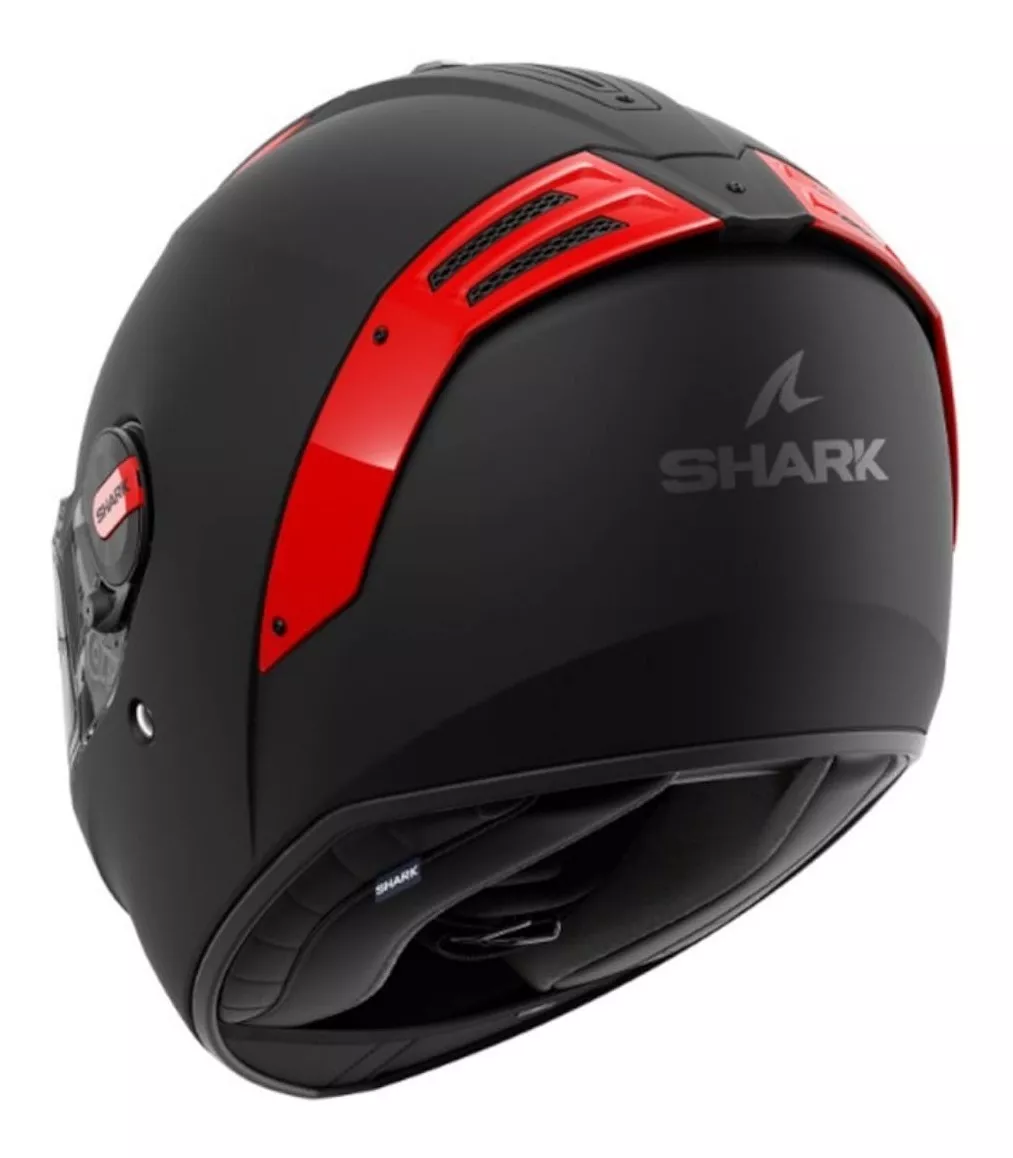 Casco Integral Para Moto Shark Spartan Rs Blank Negro/ Rojo