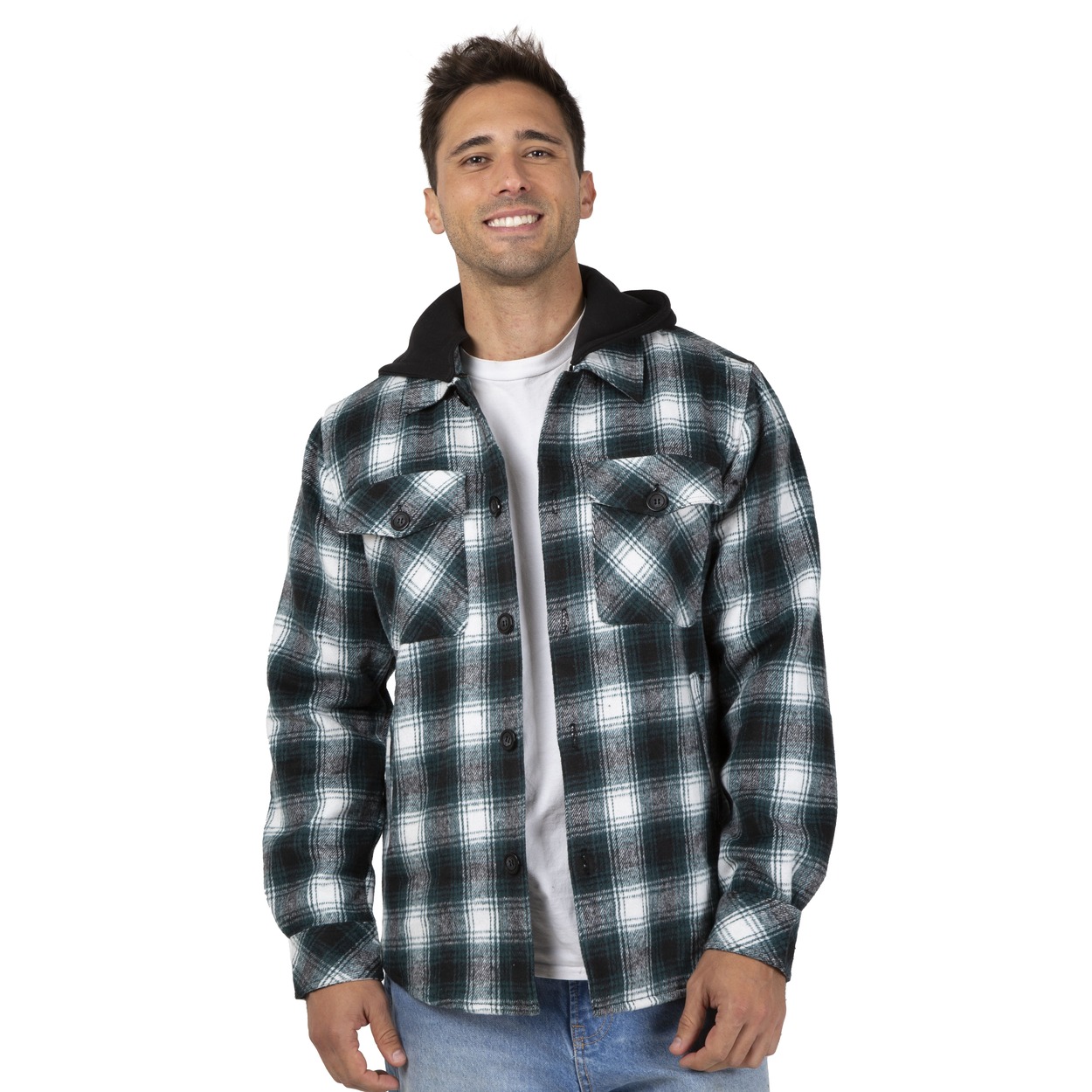 Chamarra Franela Con Gorro Ligero Para Hombre Giovanni Gali