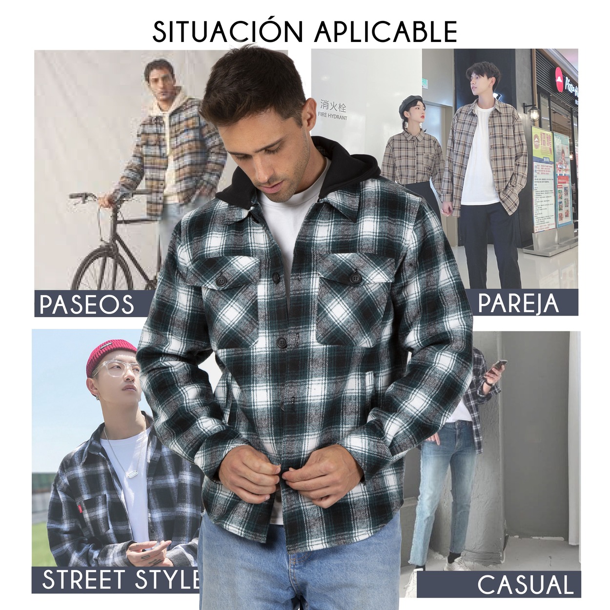 Chamarra Franela Con Gorro Ligero Para Hombre Giovanni Gali