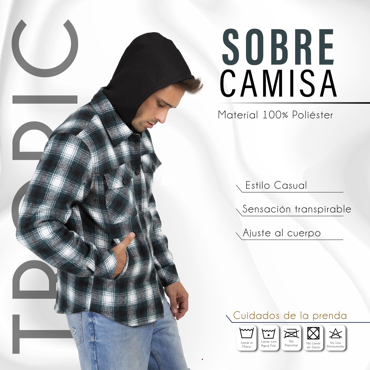 Chamarra Franela Con Gorro Ligero Para Hombre Giovanni Gali